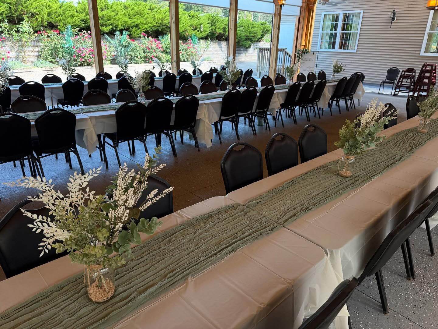 Private Party tables with window